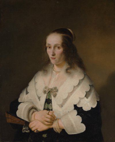 Porträt einer Frau, 1642 von Ferdinand Bol