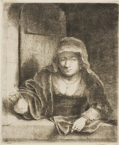 Frau mit der Birne von Ferdinand Bol