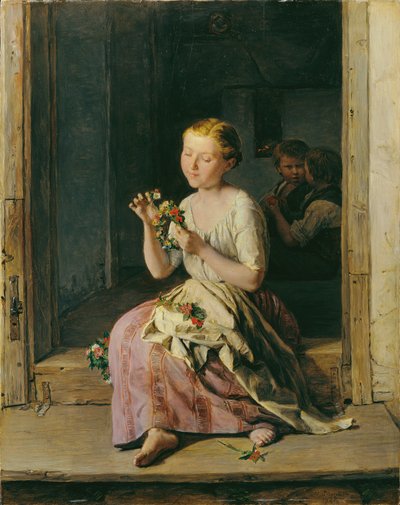 Die Kranzwinderin von Ferdinand Georg Waldmuller