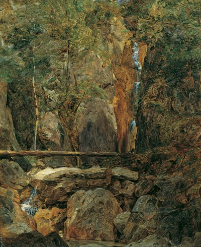 Die Rettenbachwildnis bei Ischl von Ferdinand Georg Waldmuller