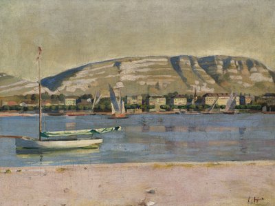 Genfer Hafen und der Saleve von Ferdinand Hodler