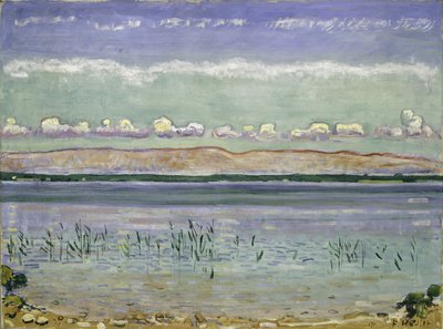 Genfersee mit Jura-Hügeln, 1911 von Ferdinand Hodler