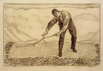 Mäher auf dem Felde von Ferdinand Hodler