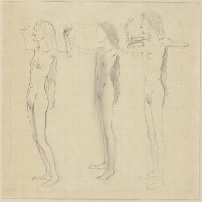 Studie für Tag (Wahrheit) von Ferdinand Hodler