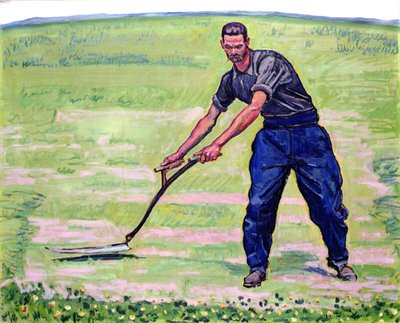 Der Mäher von Ferdinand Hodler