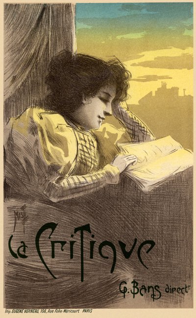 Journal La Critique Poster, 1900 von Ferdinand Misti Mifliez