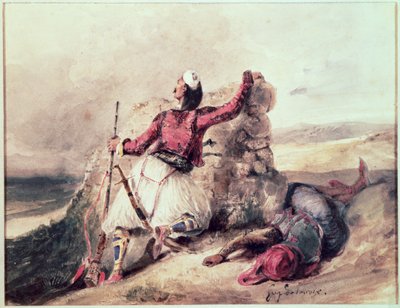 Griechen unter Belagerung von Ferdinand Victor Eugene Delacroix