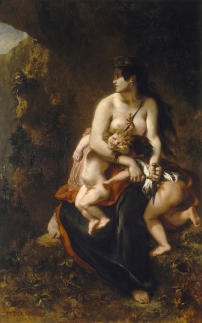 Medea Médee furieuse von Ferdinand Victor Eugene Delacroix