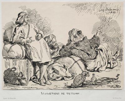 Maultiertreiber von Tétuan, 1833 von Ferdinand Victor Eugene Delacroix