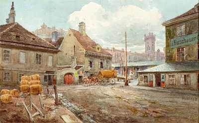 Der Tandelmarkt in Wien von Ferdinand Weckbrodt