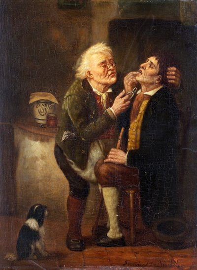 Beim Zahnarzt von Ferdinand de Braekeleer the Elder