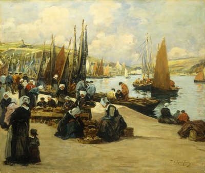 Am Quai, Audierne von Fernand Legout Gerard