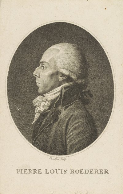 Porträt von Pierre-Louis Roederer 1754-1835 von Fiessinger