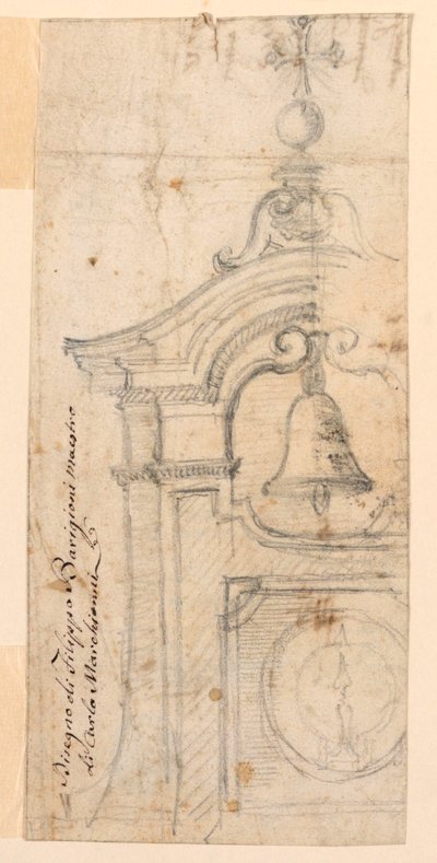 Entwurf für einen Glockenturm von Filippo Barigioni