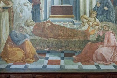 Das Begräbnis des heiligen Stephanus (Detail) von Filippo Lippi