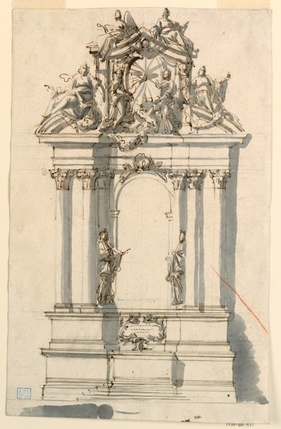 Entwurf für einen Altar von Filippo Marchionni