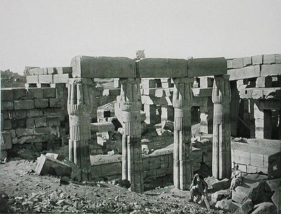 Ruinen von Karnak, Theben, veröffentlicht c.1900 von Fils Goupil