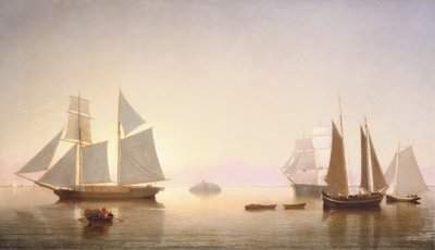 Windstille vor Halfway Rock von Fitz Henry Lane