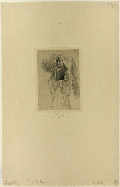 Junge bretonische Frau von Félicien Rops