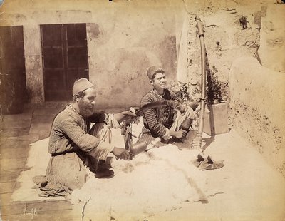Zwei ägyptische Handwerker von Félix Bonfils