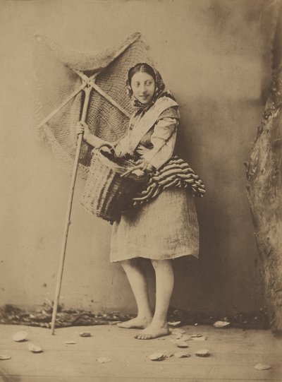 Ein Garnelenfischermädchen von Félix Jacques Antoine Moulin