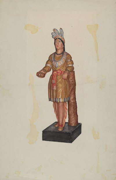 Indianer im Zigarrenladen von Flora Merchant