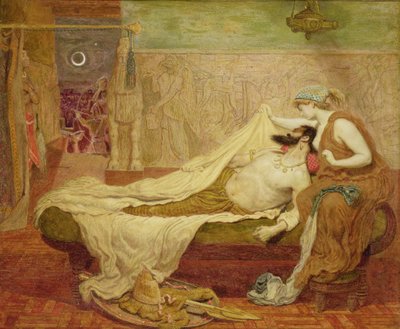 Der Traum von Sardanapalus von Ford Madox Brown