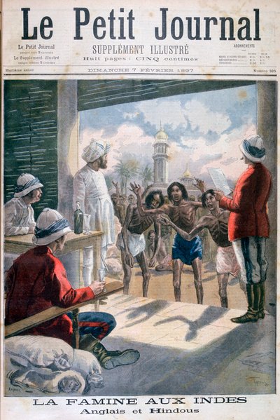 Hungersnot in Indien, 1897 von Fortuné Méaulle