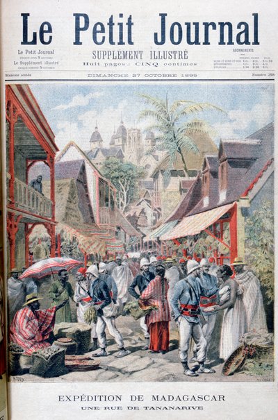 Tananarive Antananarivo, Hauptstadt von Madagaskar, 1895 von Fortuné Méaulle