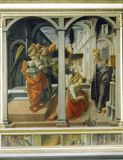 Verkündigung, ca. 1445 von Fra Filippo Lippi