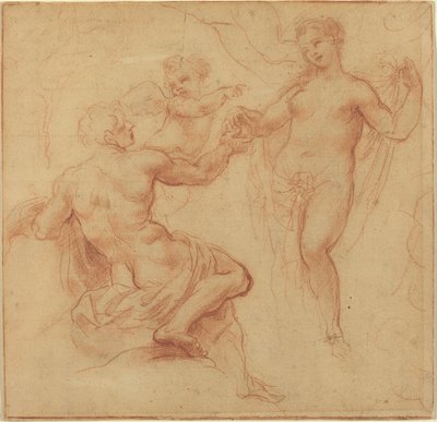 Paris überreicht Venus den Apfel von Francesco Albani