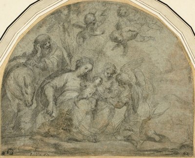 Ruhe auf der Flucht nach Ägypten von Francesco Albani