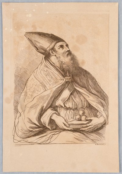 Ein Papst mit einem Buch von Francesco Bartolozzi