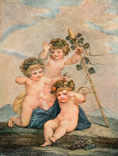 Amoretten, 18. Jahrhundert von Francesco Bartolozzi