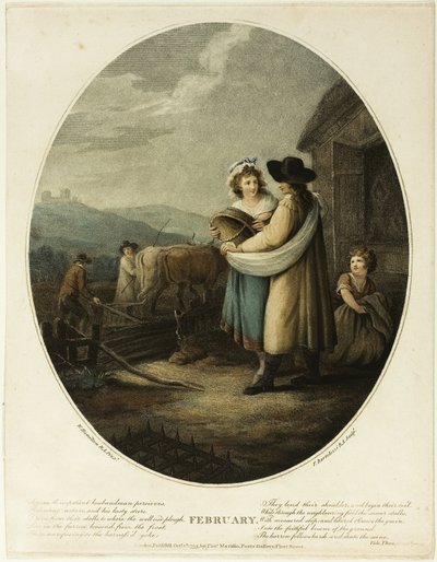 Februar von Francesco Bartolozzi