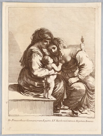 Zwei Frauen und ein Kind von Francesco Bartolozzi
