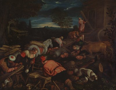 Bau der Arche von Francesco Bassano