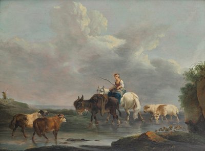 Hirtin am Bach von Francesco Casanova