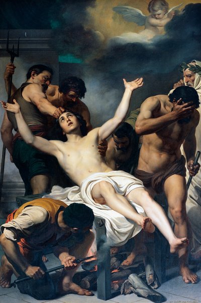 Martyrium des Heiligen Laurentius von Francesco Coghetti