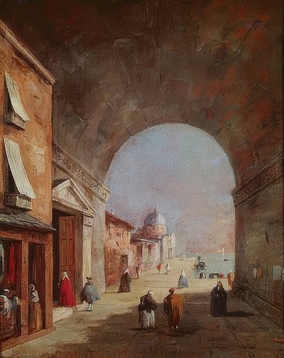 Venezianische Szenerie von Francesco Guardi