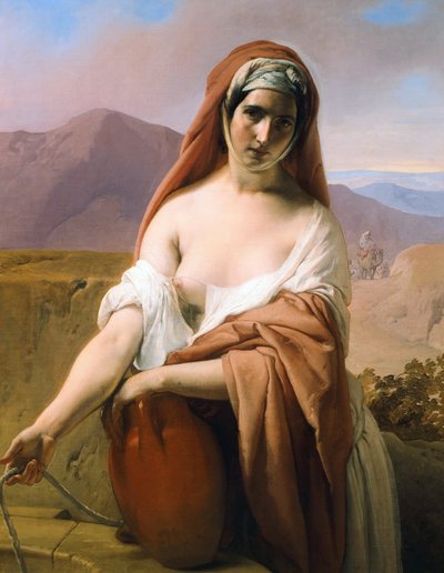 Rebekka am Brunnen, 1848 von Francesco Hayez