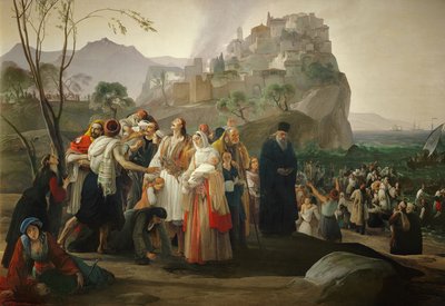 Flüchtlinge von Parga von Francesco Hayez
