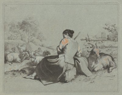 Sitzende Hirtin, 1762 von Francesco Londonio