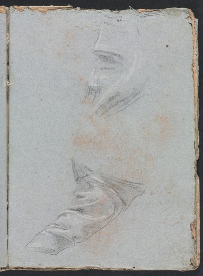 Verona Skizzenbuch: Draperiestudie (Seite 39) von Francesco Lorenzi