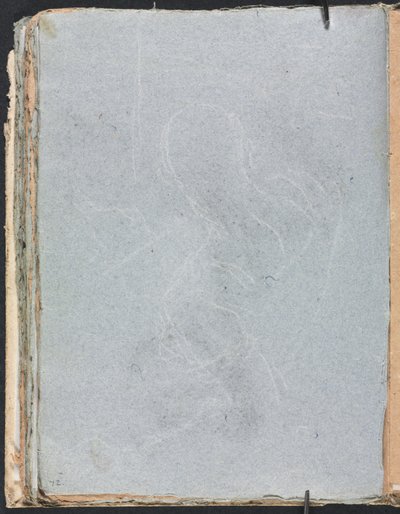 Verona Skizzenbuch: Figurenstudie (Seite 72) von Francesco Lorenzi