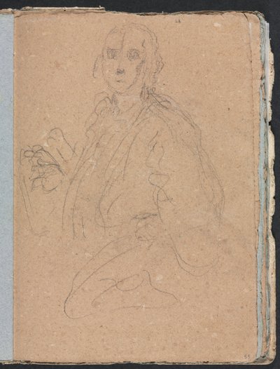 Verona Skizzenbuch: Herren Seite 55, 1760 von Francesco Lorenzi