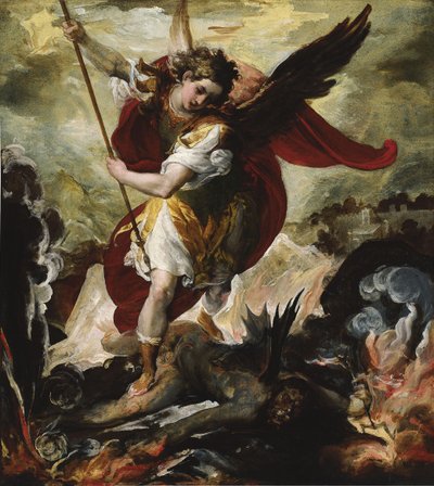 Sankt Michael besiegt Satan von Francesco Maffei