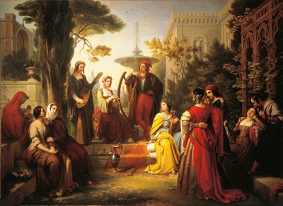 Erzähler des Decameron in Treviso, Italien von Francesco Podesti