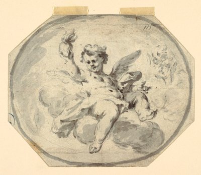 Entwurf für eine bemalte Decke von Francesco Saverio Mergolo