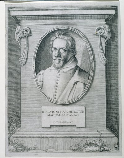 Inigo Jones (Gravur) von Francesco Villamena